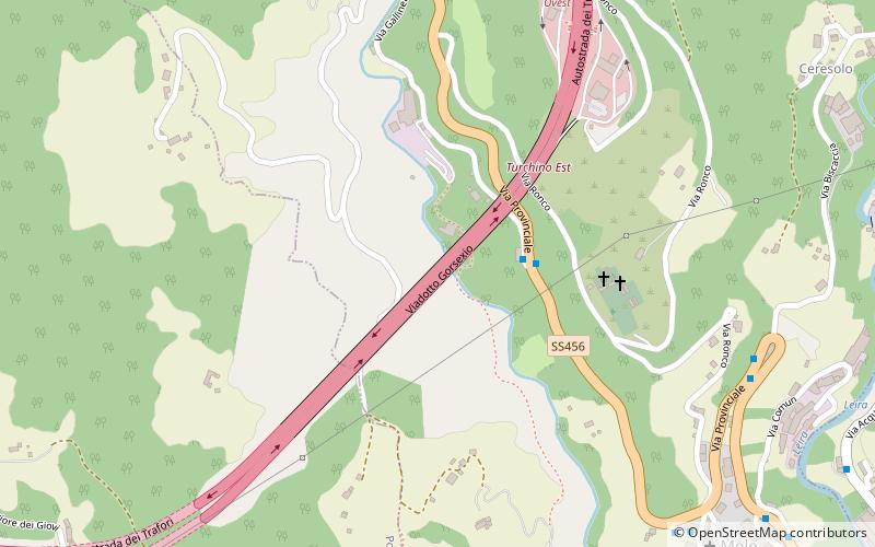 Gorsexio Viaduct location map
