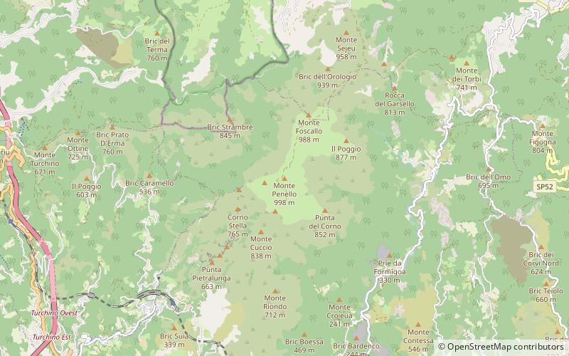 Monte Penello location map