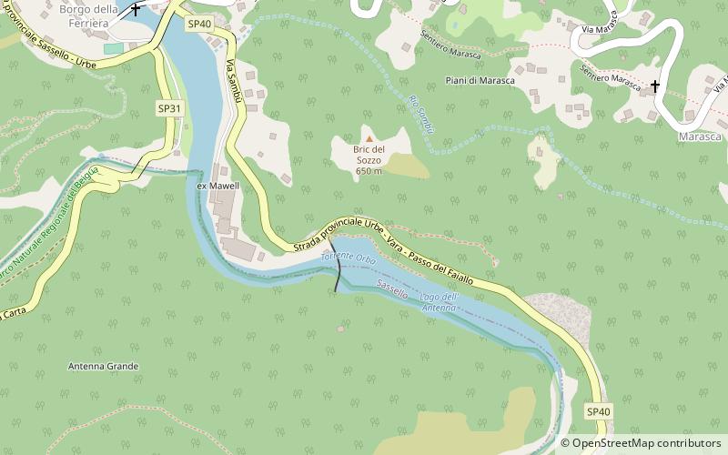 Lago dell'Antenna location map