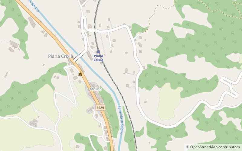 Piana Crixia location map