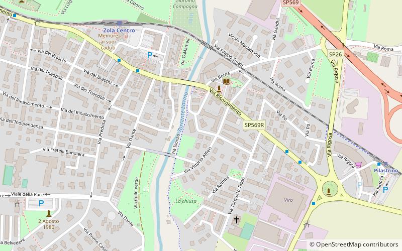 Zola Predosa location map