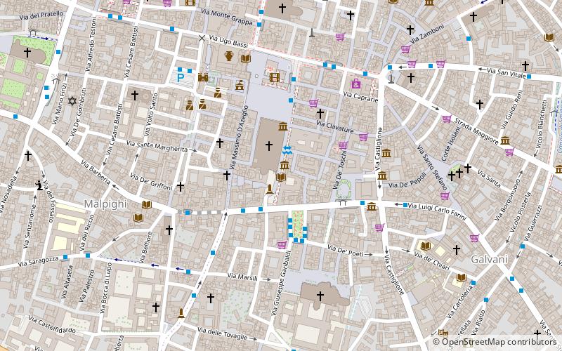 Bibliothèque municipale de l'Archiginnasio location map