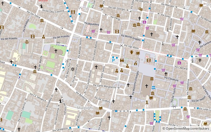 Palazzo Caprara location map