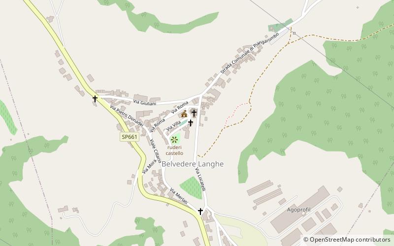 Belvedere Langhe location map