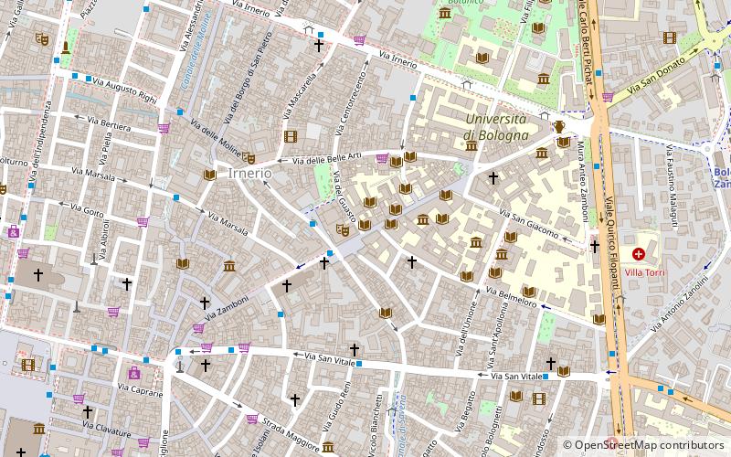 Palazzo Rossi Poggi Marsili location map