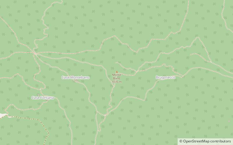 monte bano province of genoa location map