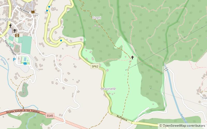 monte prela torriglia location map