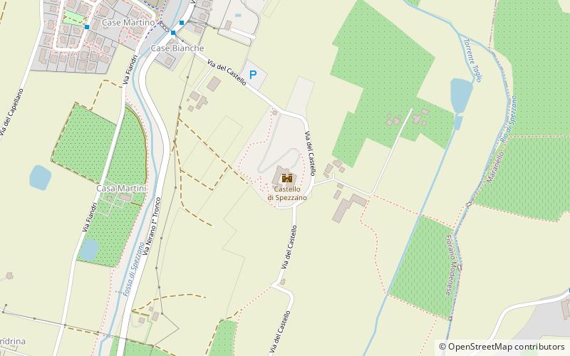 Castello di spezzano location map