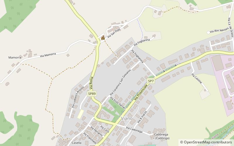 Viano location map