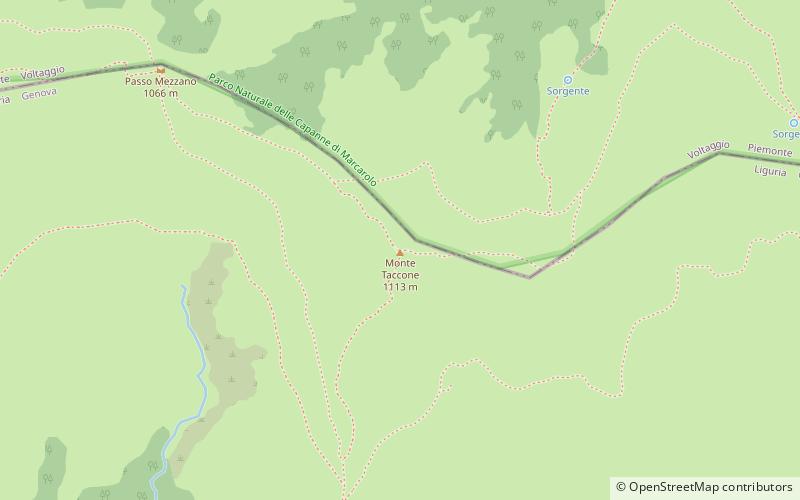 Monte Taccone location map