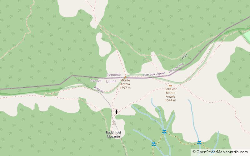 Monte Antola location map