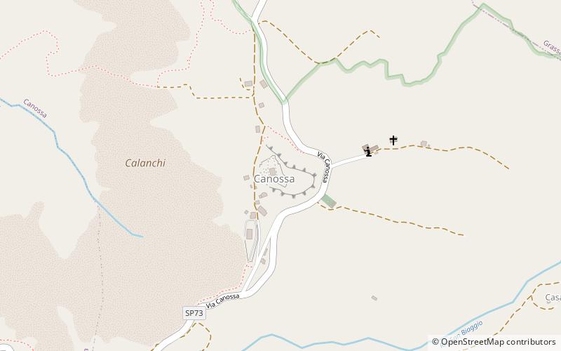 Château de Canossa location map