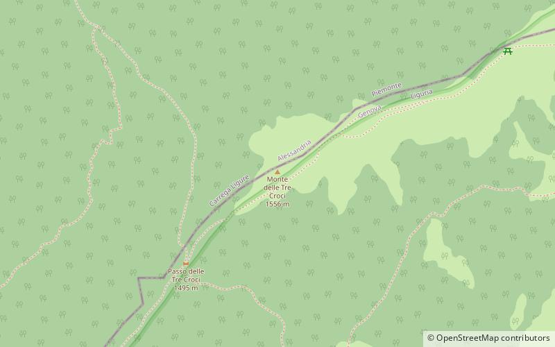 Monte delle Tre Croci location map