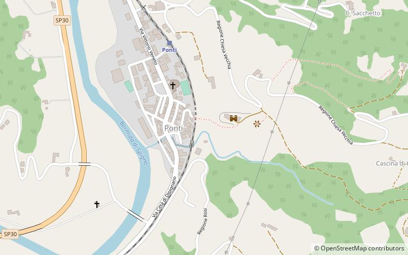 Ponti location map