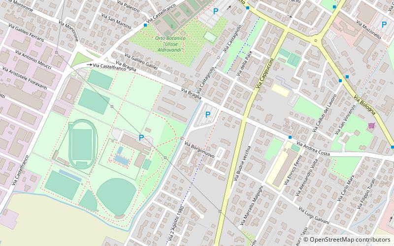 jardin botanico municipal ulisse aldrovandi san giovanni in persiceto location map