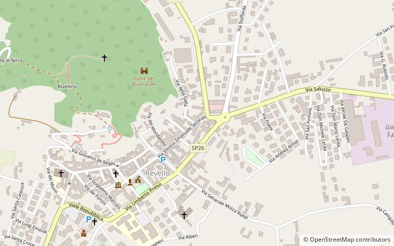 Revello location map