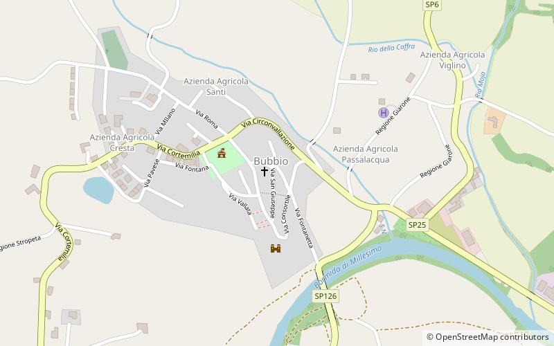 Bubbio location map