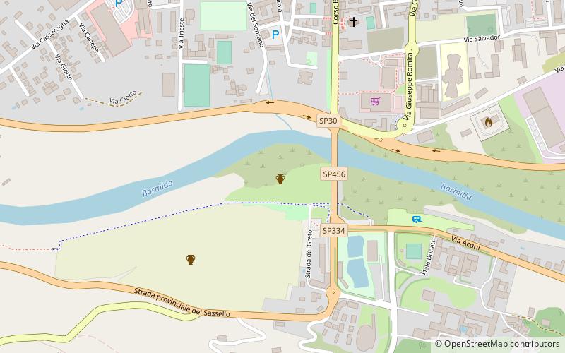 Acquedotto romano location map