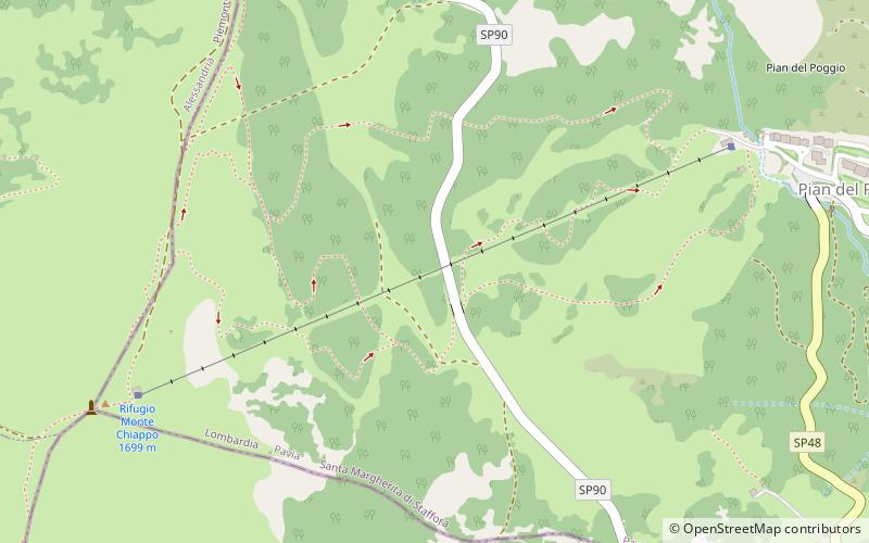 Monte Chiappo location map