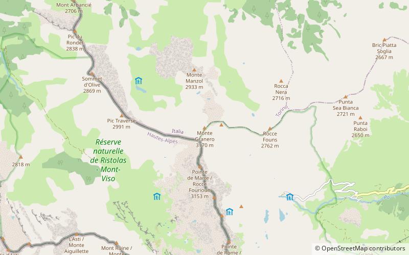 Monte Granero location map