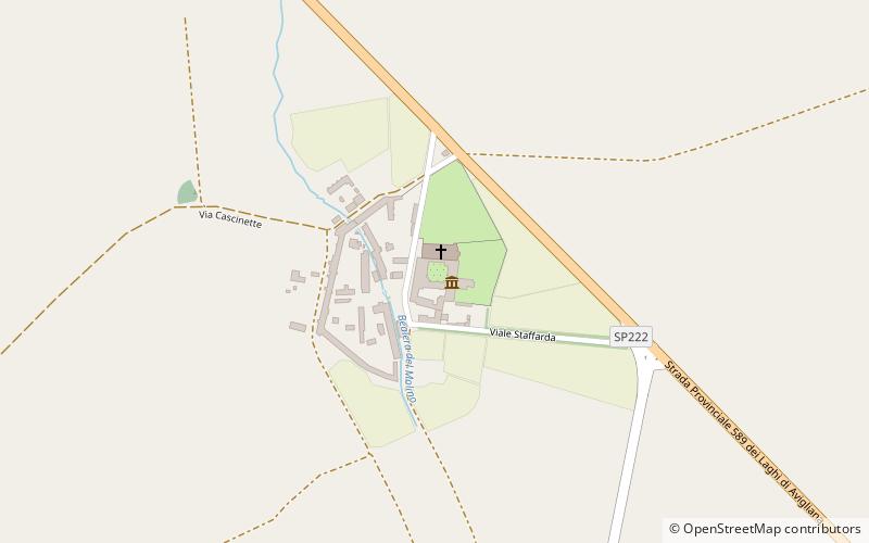 Staffarda Abbey location map