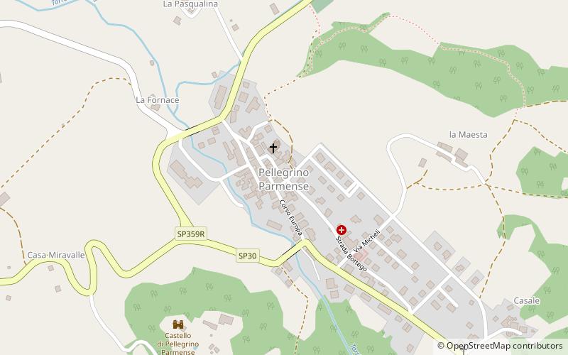 Pellegrino Parmense location map