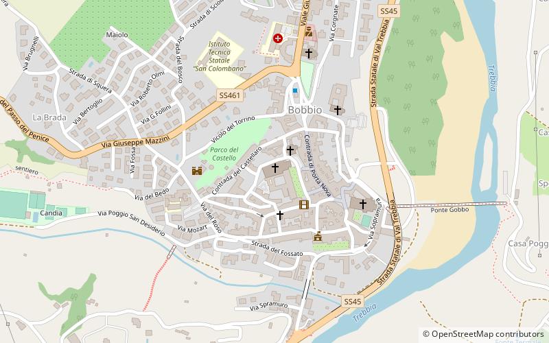 Abadía de Bobbio location map