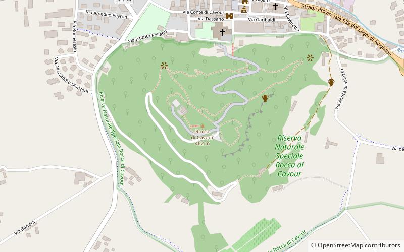Rocca di Cavour location map