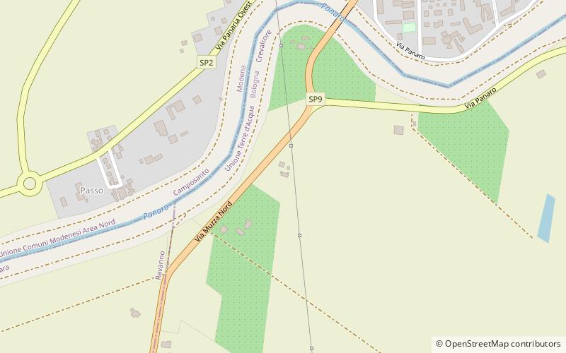 Camposanto location map