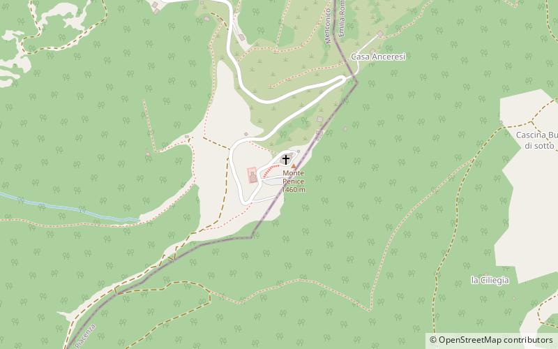 Monte Penice location map