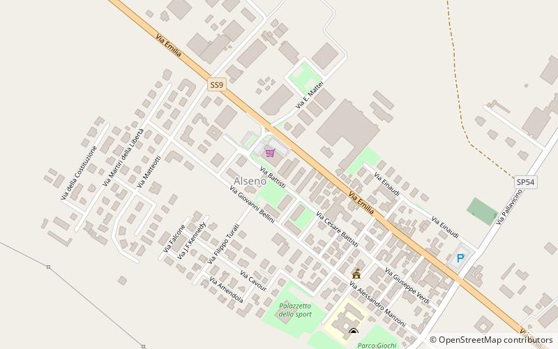 Alseno location map