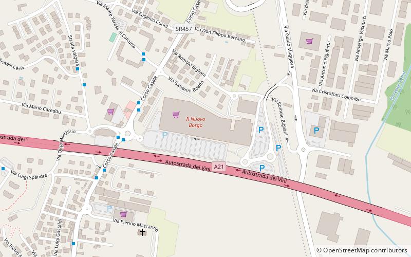 Centro Commerciale Il Borgo Asti location map
