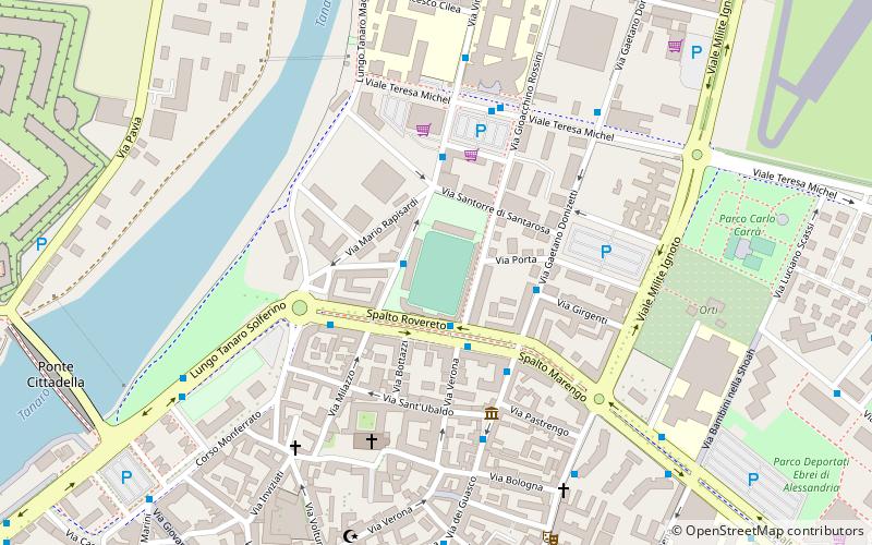 Stadio Giuseppe Moccagatta location map
