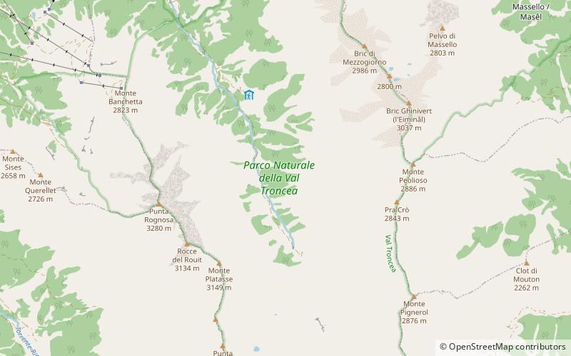 Parco naturale della Val Troncea location map