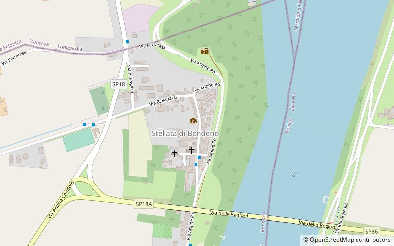 Ficarolo location map