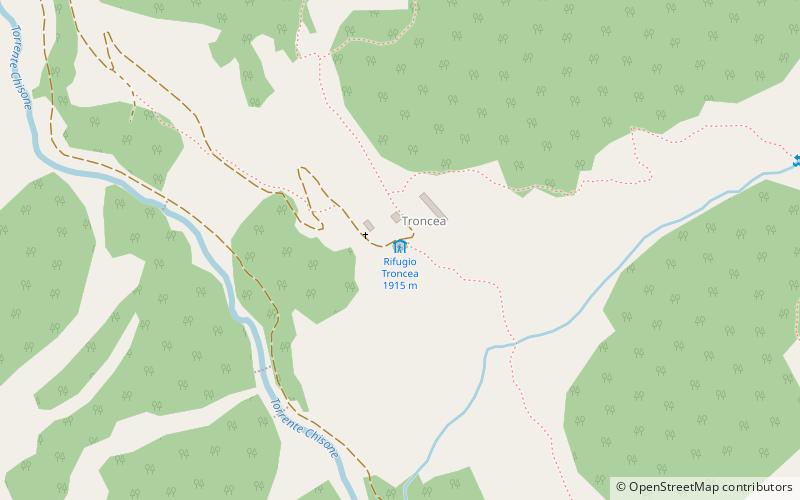 Rifugio Troncea location map