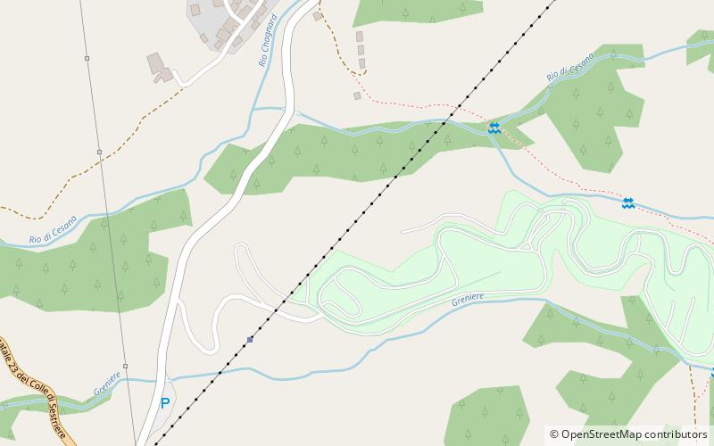 Cesana San Sicario location map