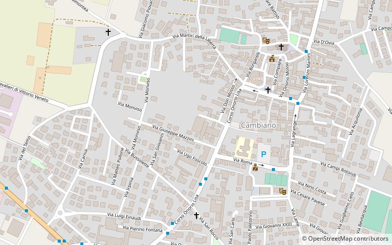 Cambiano location map