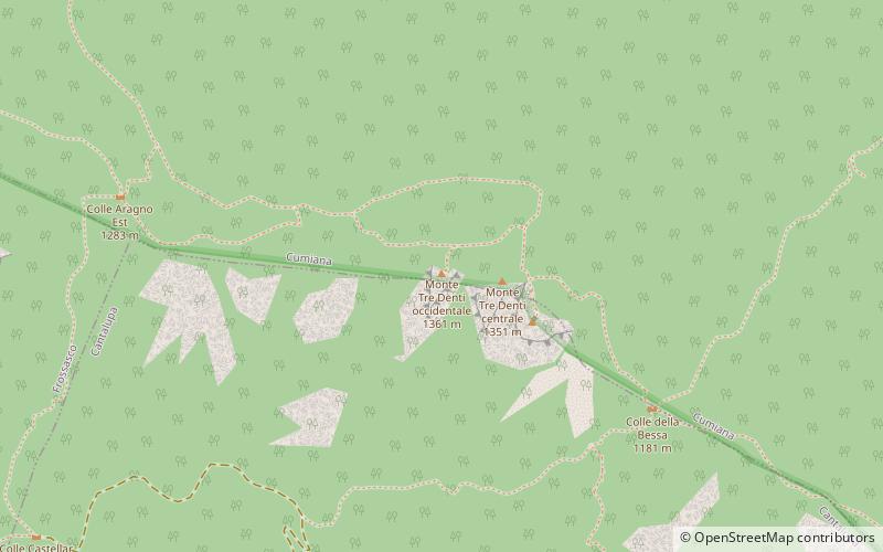 Monte Tre Denti location map