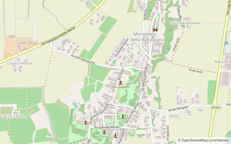 Montebello della Battaglia location map