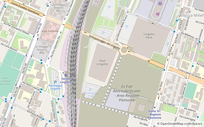 Oval Lingotto location map