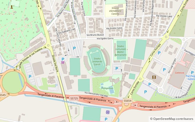 Stade Leonardo-Garilli location map