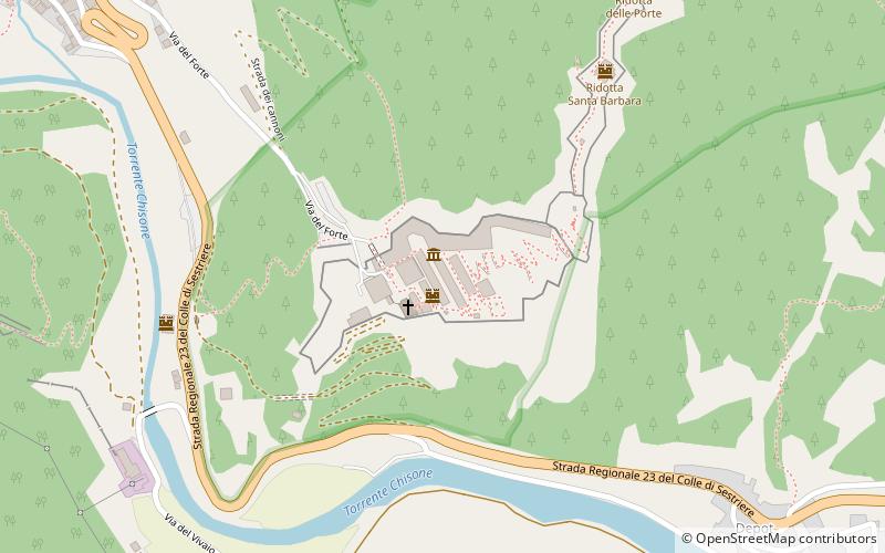 Festung Fenestrelle location map