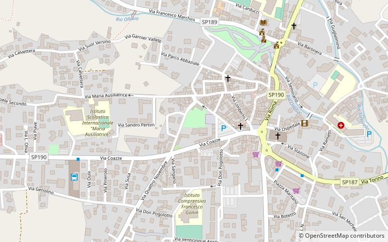 parco villa favorita giaveno location map