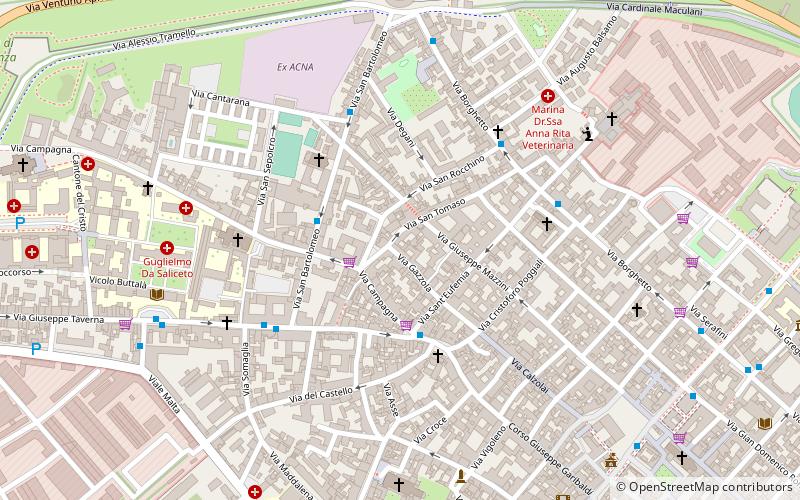 gazzola institute piacenza location map