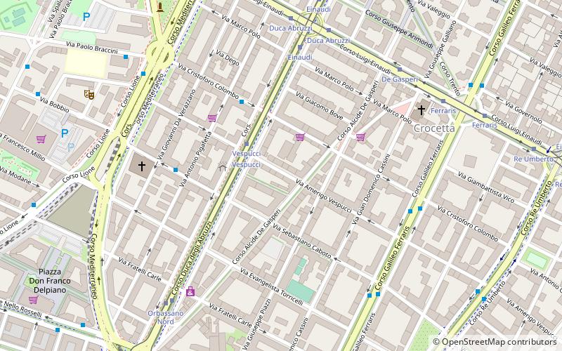 velodromo umberto i turin location map