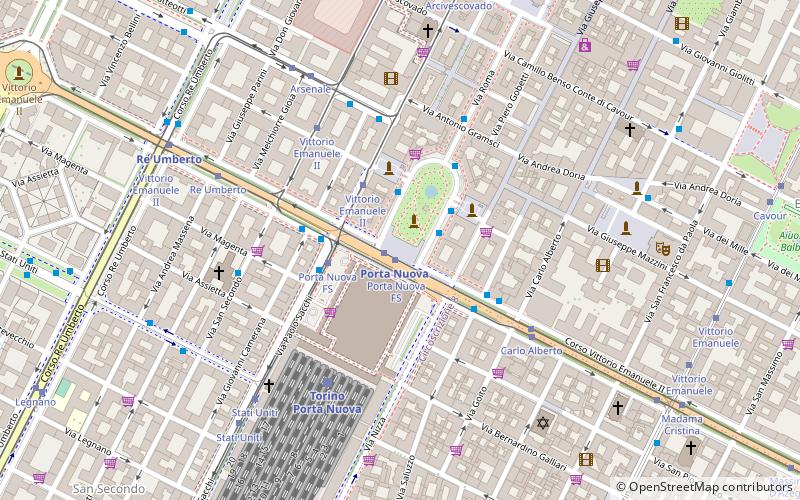 Piazza Carlo Felice location map