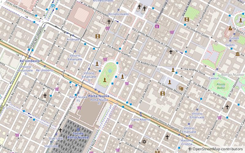 Piazza Lagrange location map