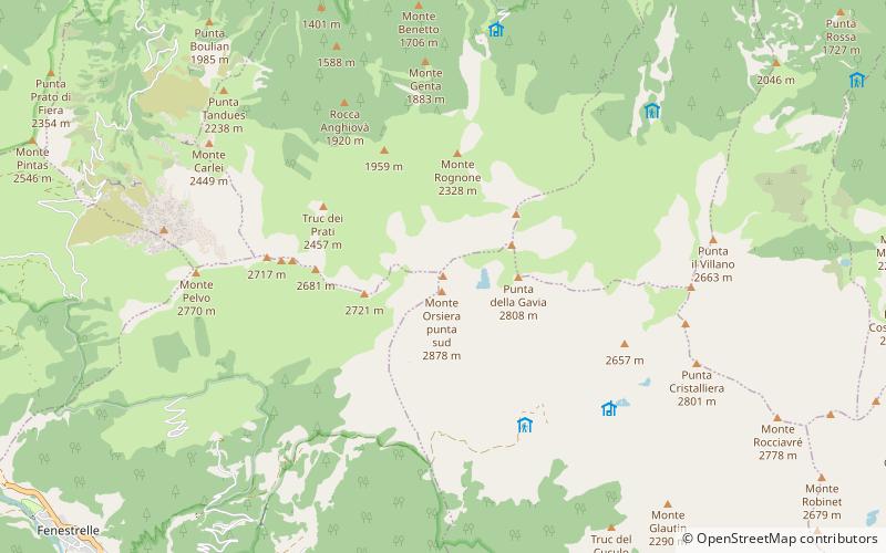 Monte Orsiera location map