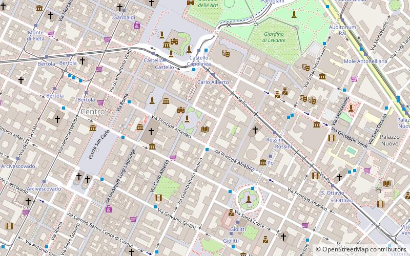 Bibliothèque nationale de Turin location map